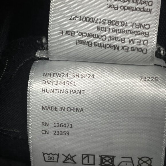 Deus Ex Machina Waxed Canvas Hunting Pants Mens Actual 31x30 Olive Brown Moto - Picture 7 of 16